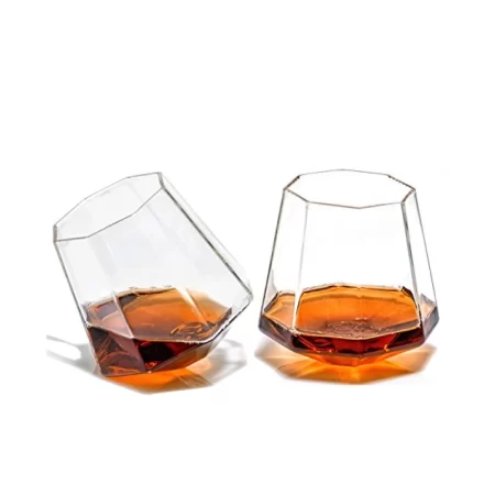 Lot 2 Verres Whisky Forme Diamant 226 8g Unique Rocks
